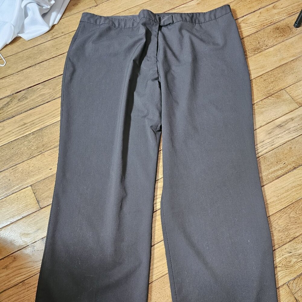 Ashley Stewart Brown Slacks Women's Size 24 Average Plus